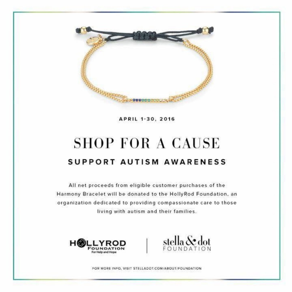 Stella & Dot Autism Awareness Bracelet